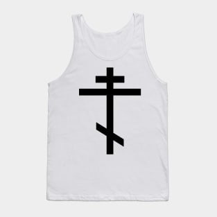 Orthodox cross (black) Tank Top